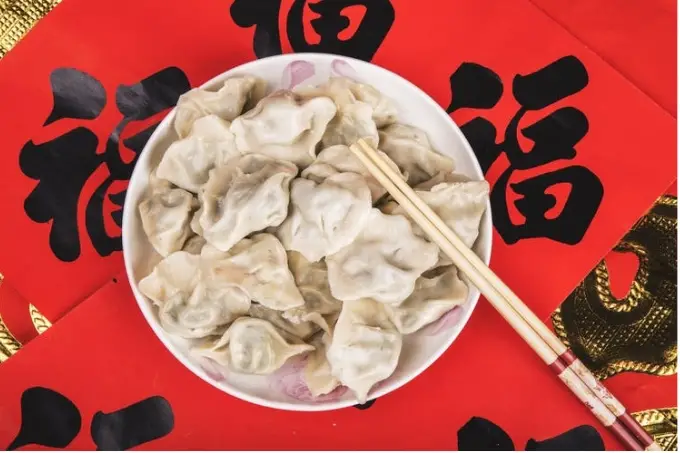 Chinese dumpling at new year